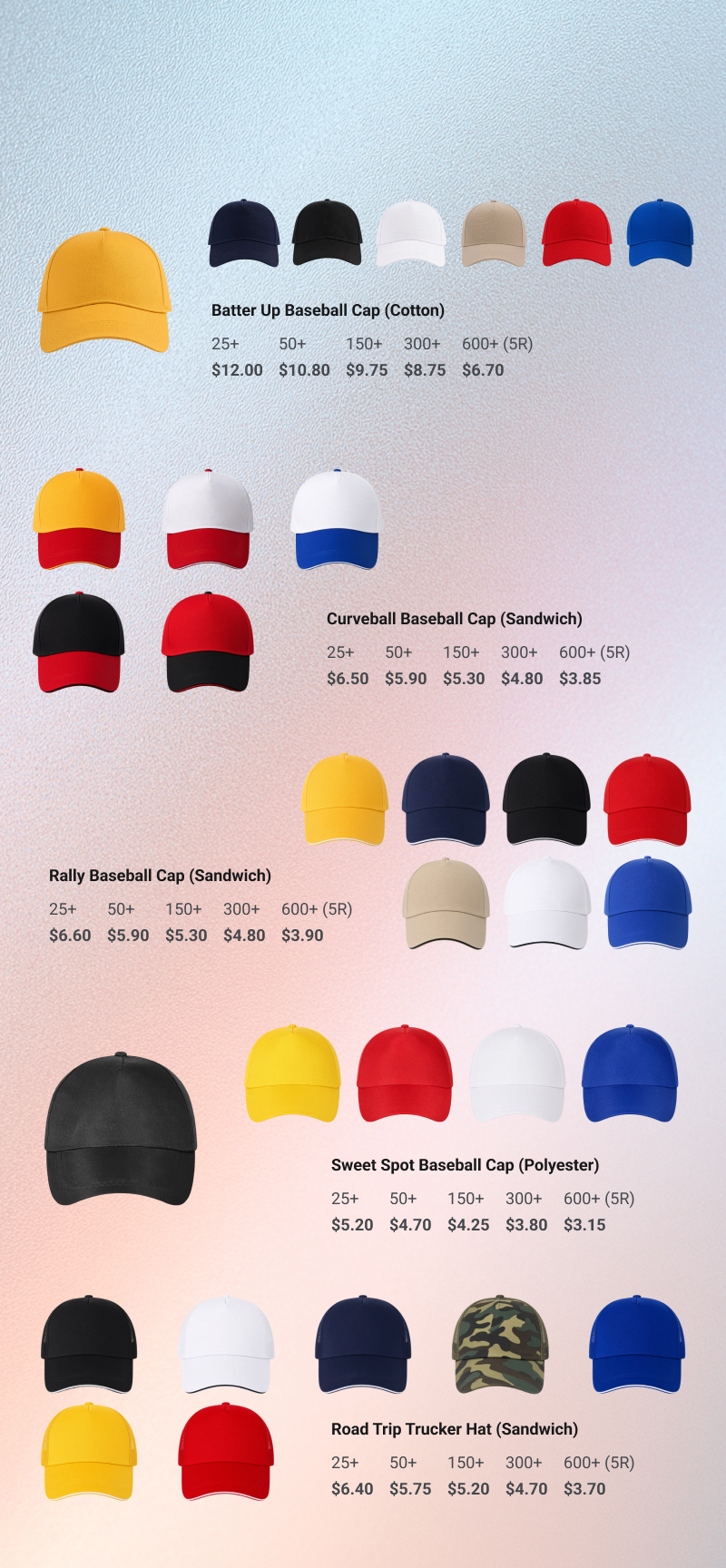 Lungsal's Baseball Caps
